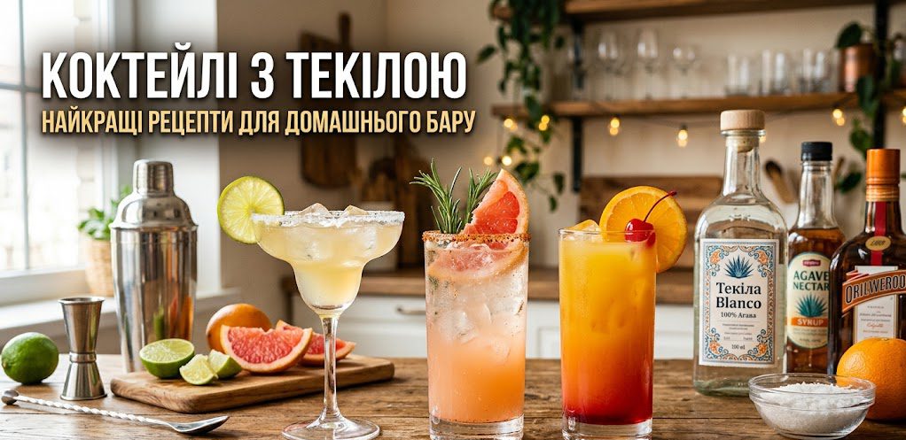 Коктейлі з текілою: з чого варто почати домашньому бармену