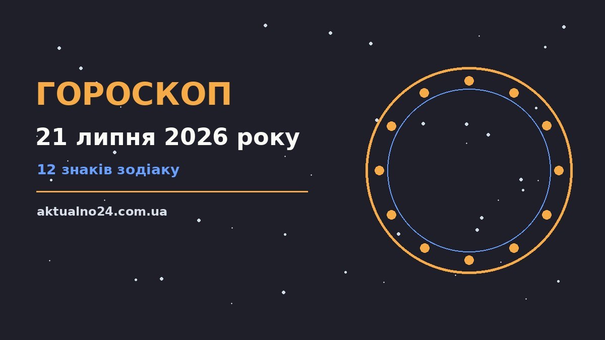 Зоряне небо з місячним сяйвом як символ щоденного гороскопу на 21 липня 2026 року