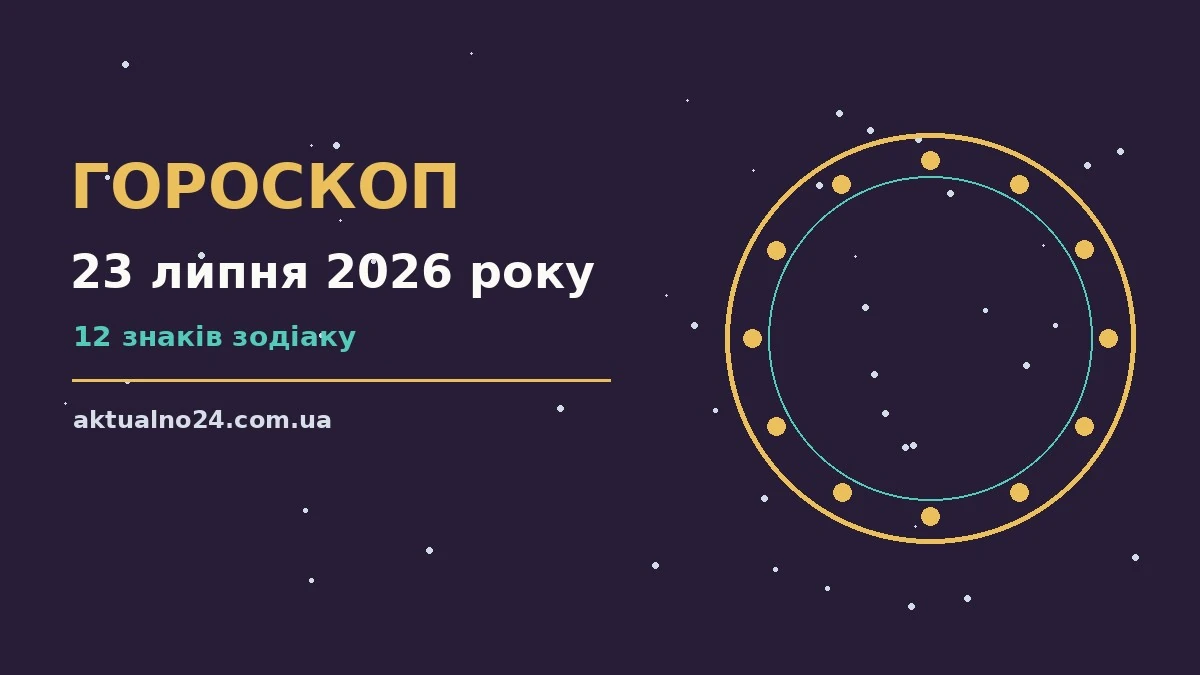 Зодіакальний знак на тлі ранкового неба, гороскоп на 23 липня 2026 року