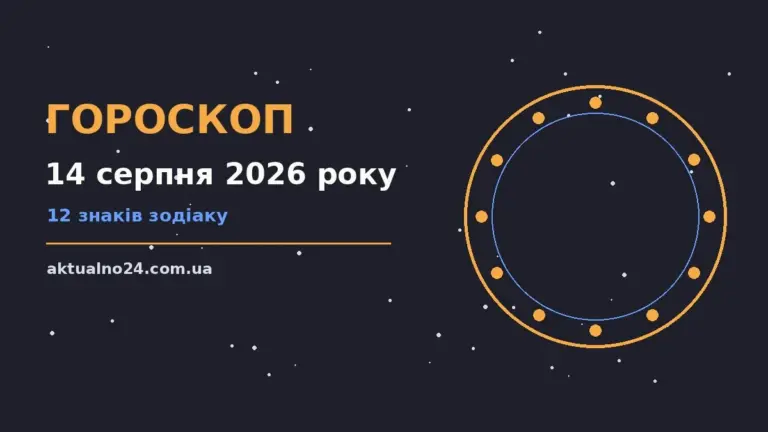 Зодіакальний колаж із дванадцятьма знаками на тлі ранкового серпневого неба