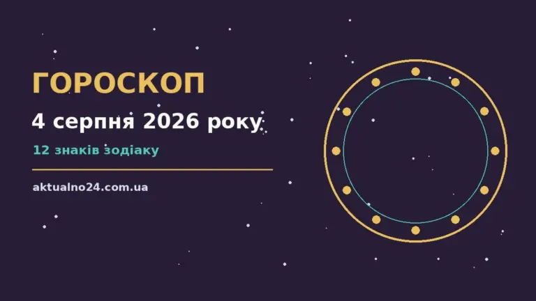 Зоряне небо над містом у вечірніх вогнях — символ гороскопу на 4 серпня 2026 року