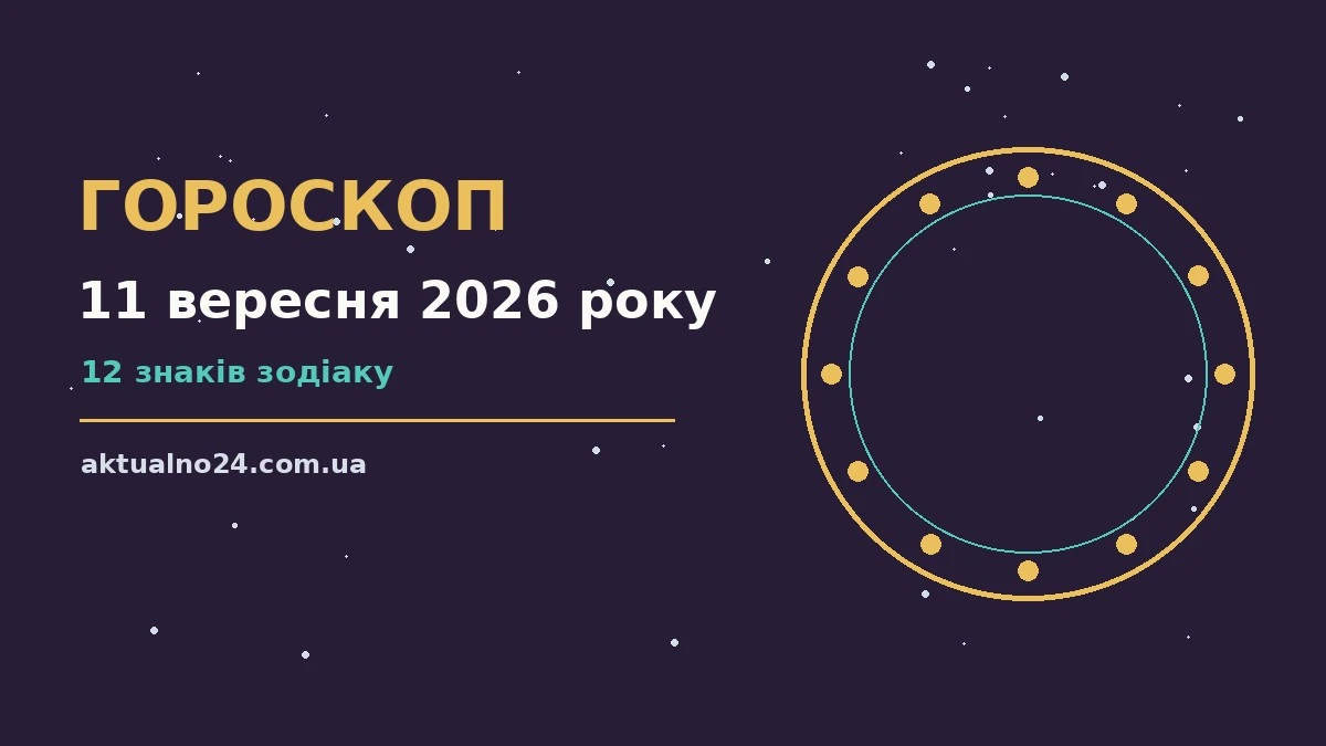 Гороскоп на 11 вересня 2026 року: поради для кожного знака для грошей і кохання