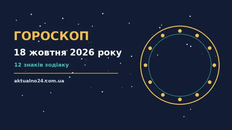 Зіркова ілюстрація нічного неба як символ гороскопу на 18 жовтня 2026 року
