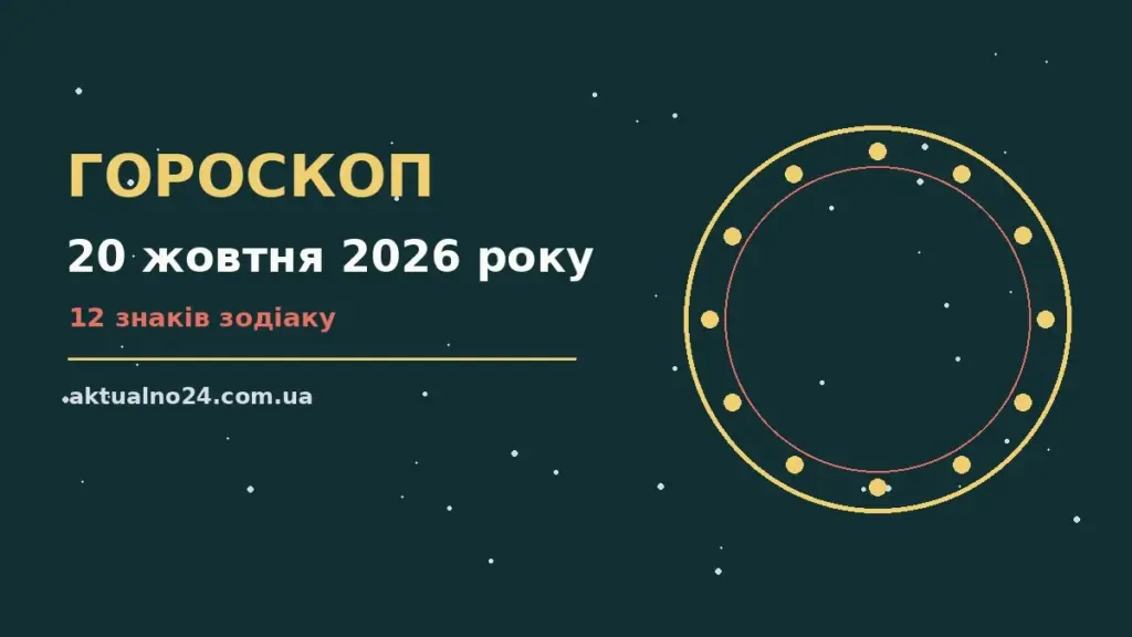 Астрологічний гороскоп на 20 жовтня 2026 року: поради для кожного знака Зодіаку про роботу, фінанси та стосунки