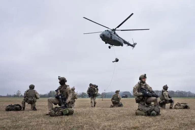 Тренування литовського союзу стрільців під час симуляції у селі Бездоніс, Литва